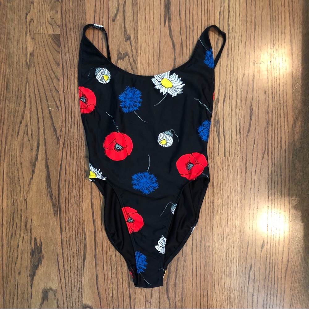 Rare American Apparel Low Back poppy One Piece